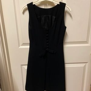 Jones New York little black sheath dress with back detailing